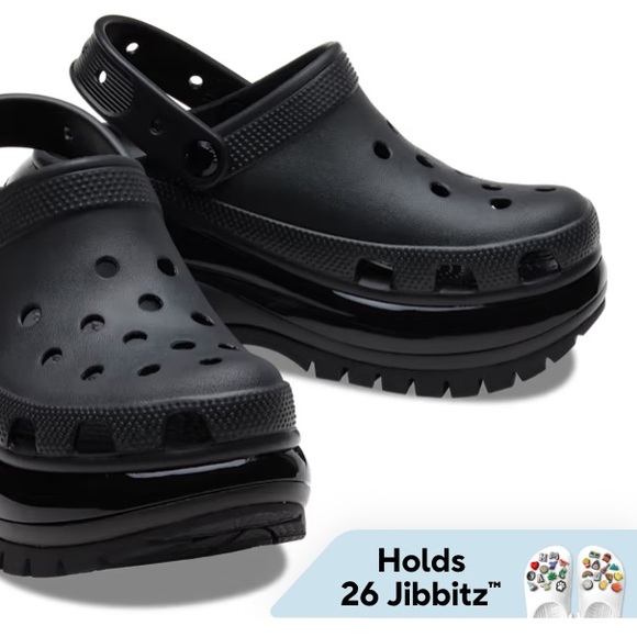 CROCS Clogs Black MEGA CRUSH Men Size 6 Women Size 8 Unisex main image 5